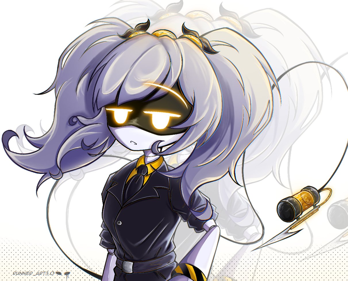 1girl, android, armband, black_jacket, grey_hair, hairband, humanoid_robot, j_(murder_drones)