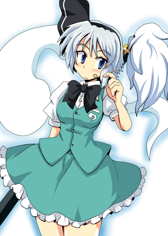blue_eyes, ghost, hairband, haruka_(kokuteizyo), harukatron, katana, konpaku_youmu, konpaku_youmu_(ghost)