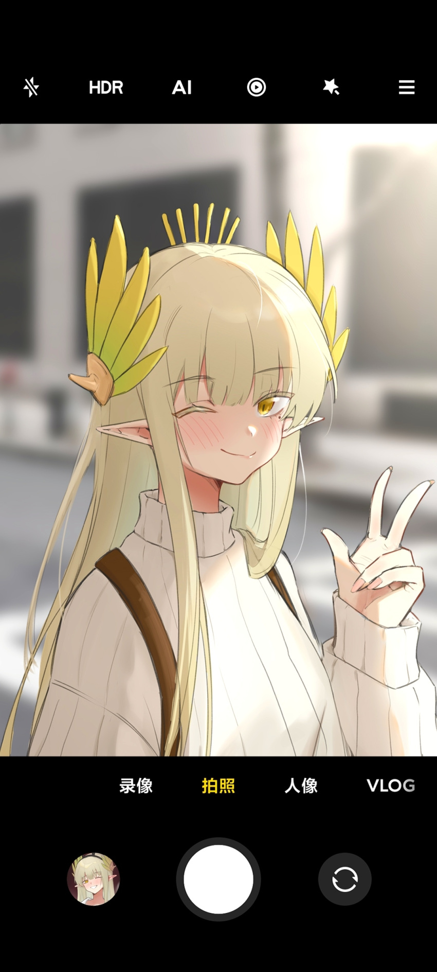 1girl, absurdres, arknights, bad_id, bad_pixiv_id, brown_hair, chinese_text, dxao