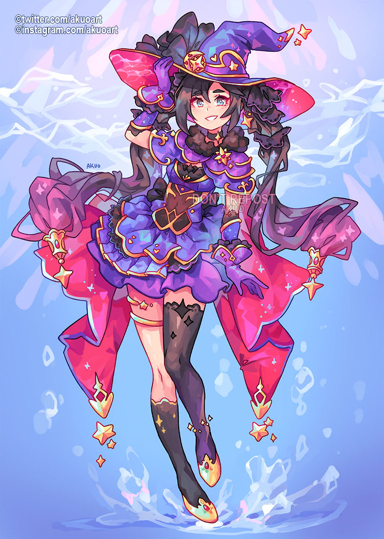 1girl, akuo, alternate_costume, asymmetrical_legwear, black_hair, black_socks, black_thighhighs, commentary