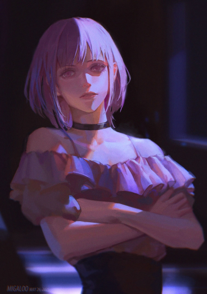 1girl, absurdres, bang_dream!, bang_dream!_it's_mygo!!!!!, black_choker, choker, commentary, english_commentary