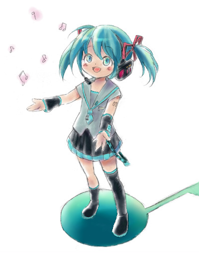 1girl, aqua_eyes, aqua_hair, bare_shoulders, blue_eyes, blue_hair, blush, detached_sleeves
