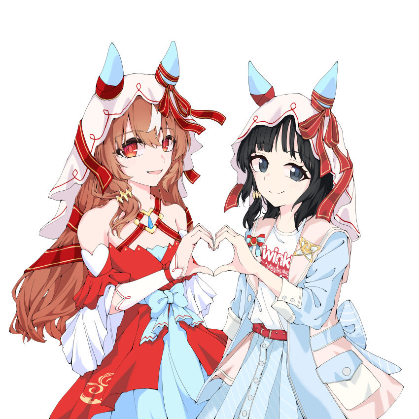 absurdres, animal_ears, black_hair, breasts, brown_hair, collarbone, commentary_request, detached_sleeves