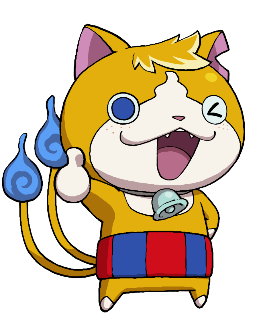 cat, fire, flame-tipped_tail, full_body, haramaki, looking_at_viewer, multiple_tails, no_humans