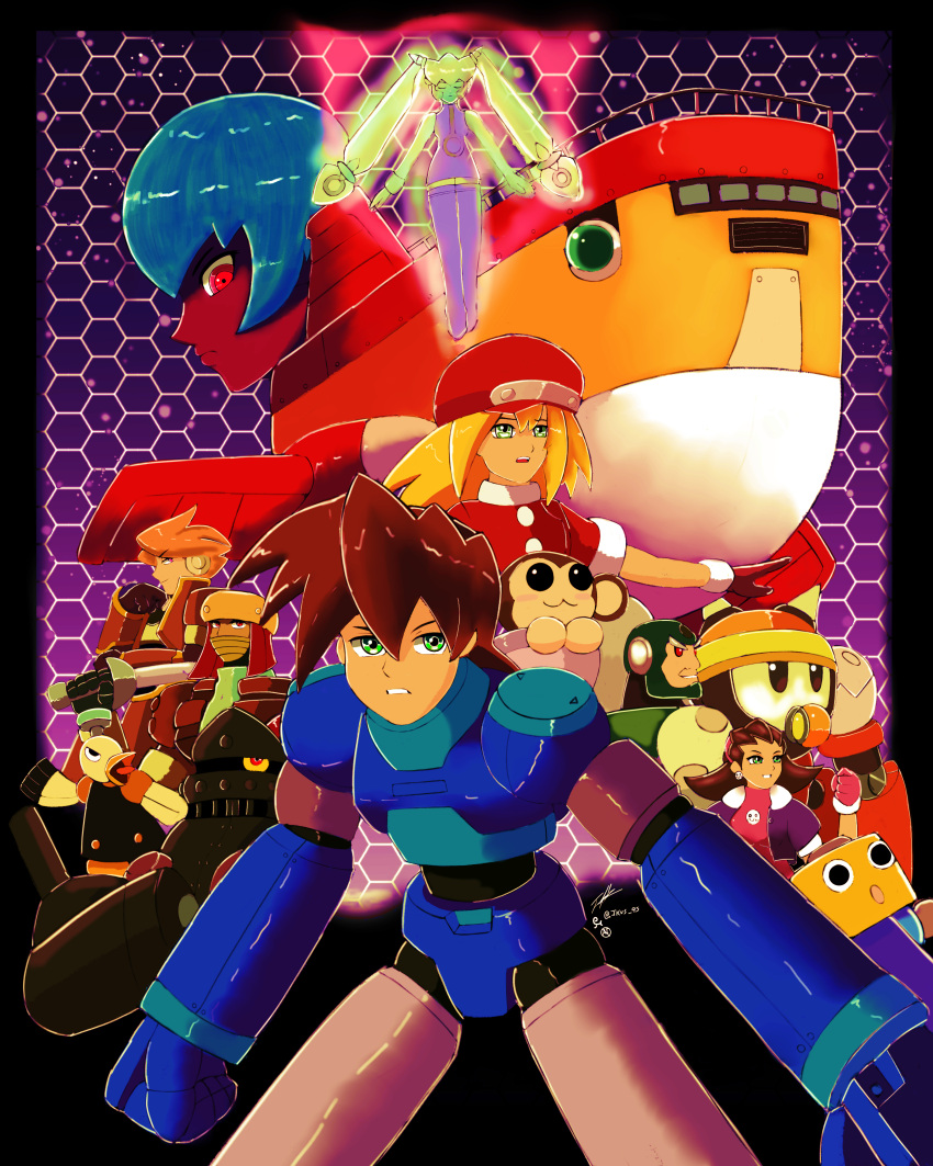 absolutely_everyone, absurdres, bola_(mega_man), data_(mega_man), everyone, highres, klaymoor_(mega_man), mega_man_(series)
