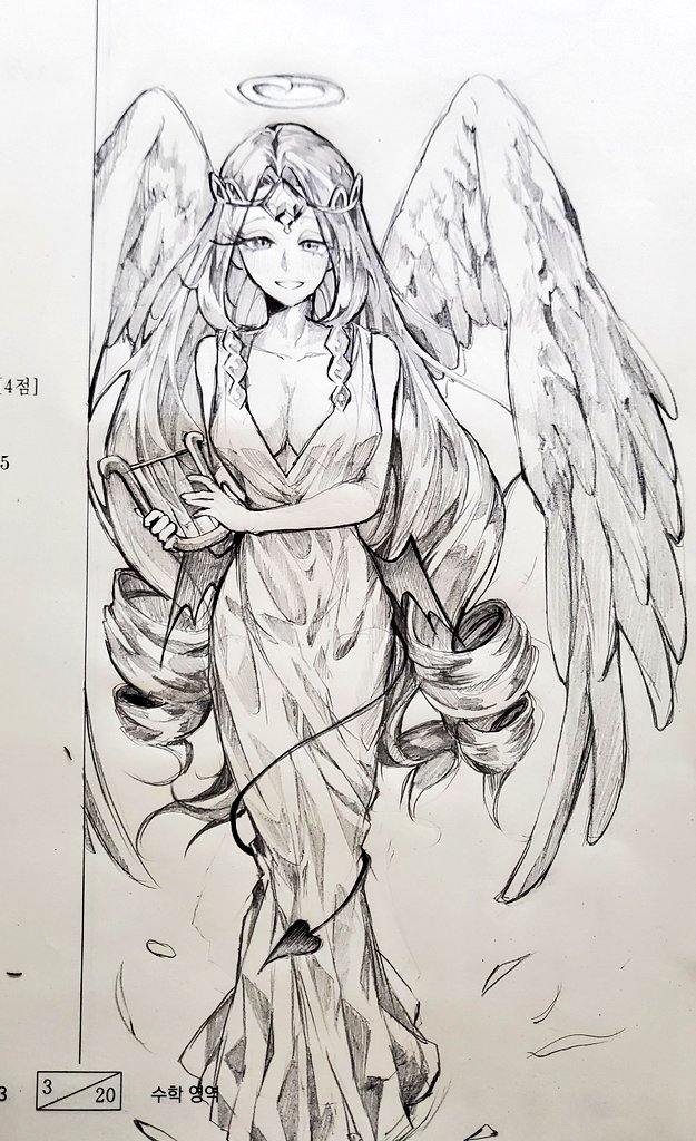 1girl, angel, angel_wings, animification, cookie_run, cookie_run:_kingdom, dress, eternal_sugar_cookie