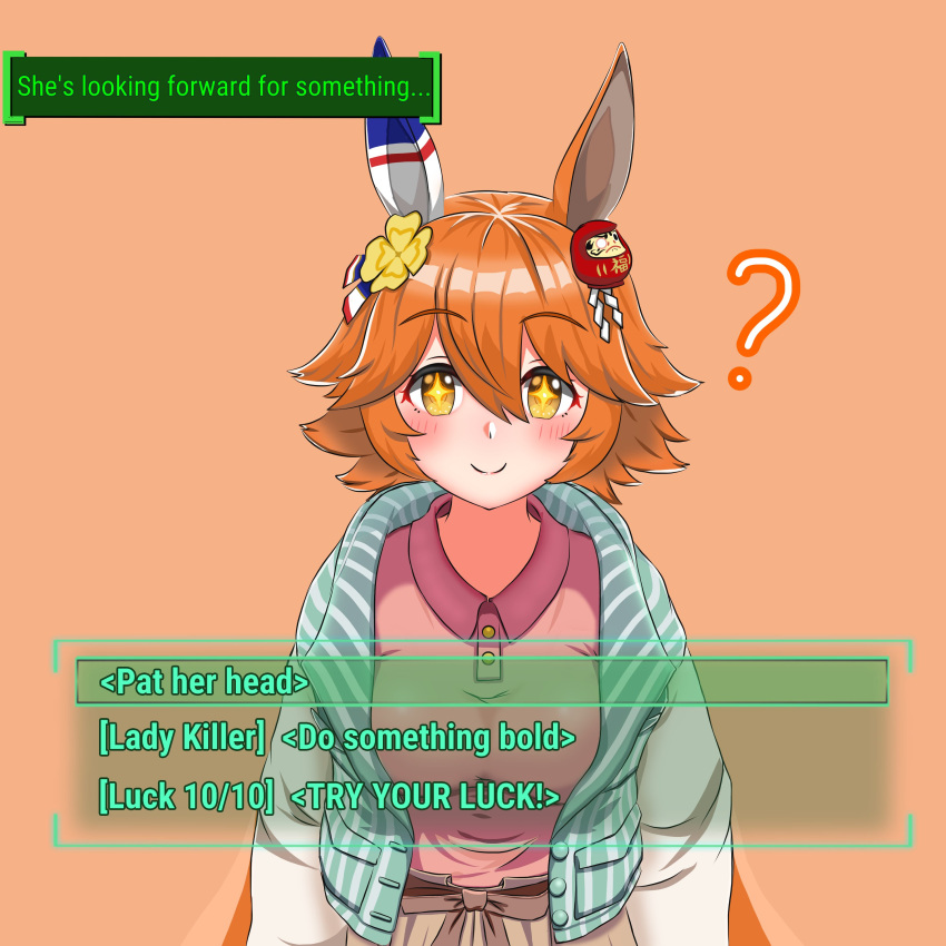 +_+, 1girl, ?, absurdres, animal_ears, blue_jacket, blush, breasts