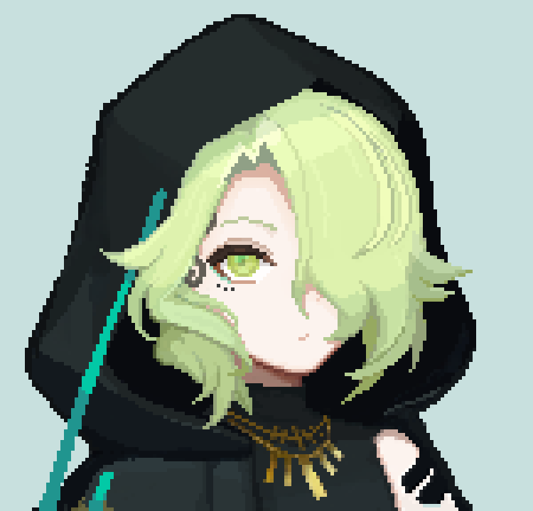 1boy, aqua_background, arknights, chinese_commentary, closed_mouth, commentary, expressionless, gold