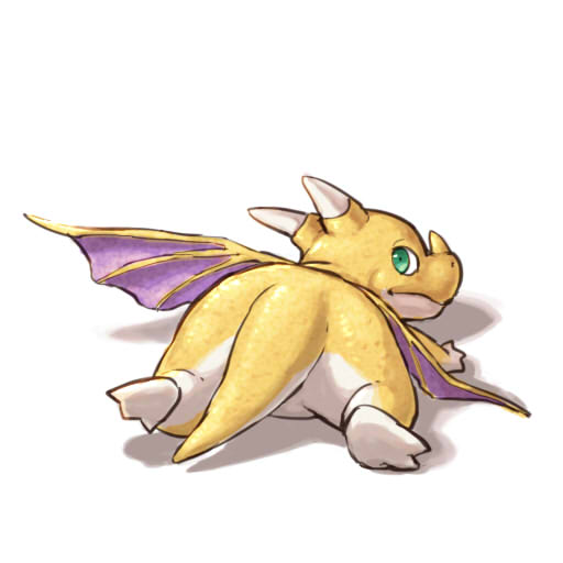 1other, arinsu_(kodamamaimai), bat_wings, commentary_request, creature, creature_focus, dragon, dragon_quest