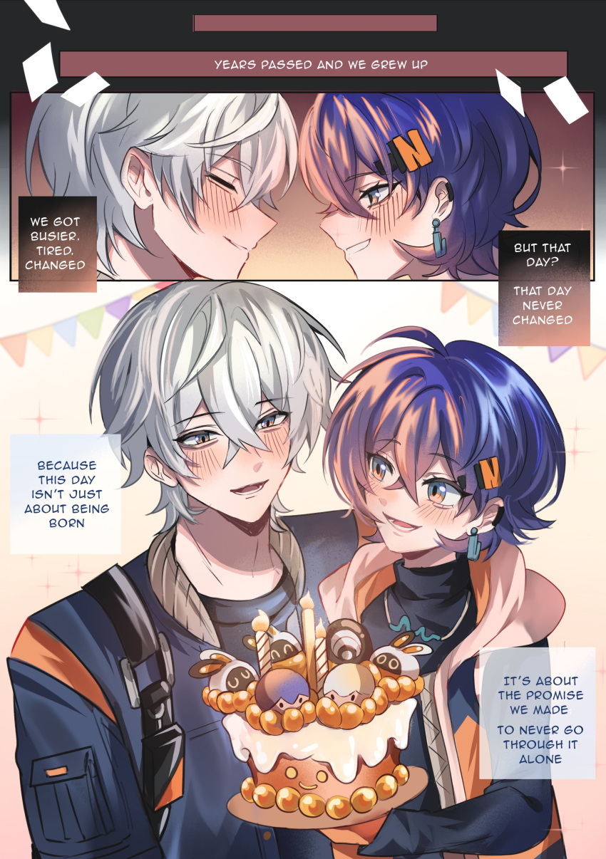1boy, 1girl, 3others, absurdres, artist_name, bandana, bandana_around_neck, bangboo_(zenless_zone_zero)