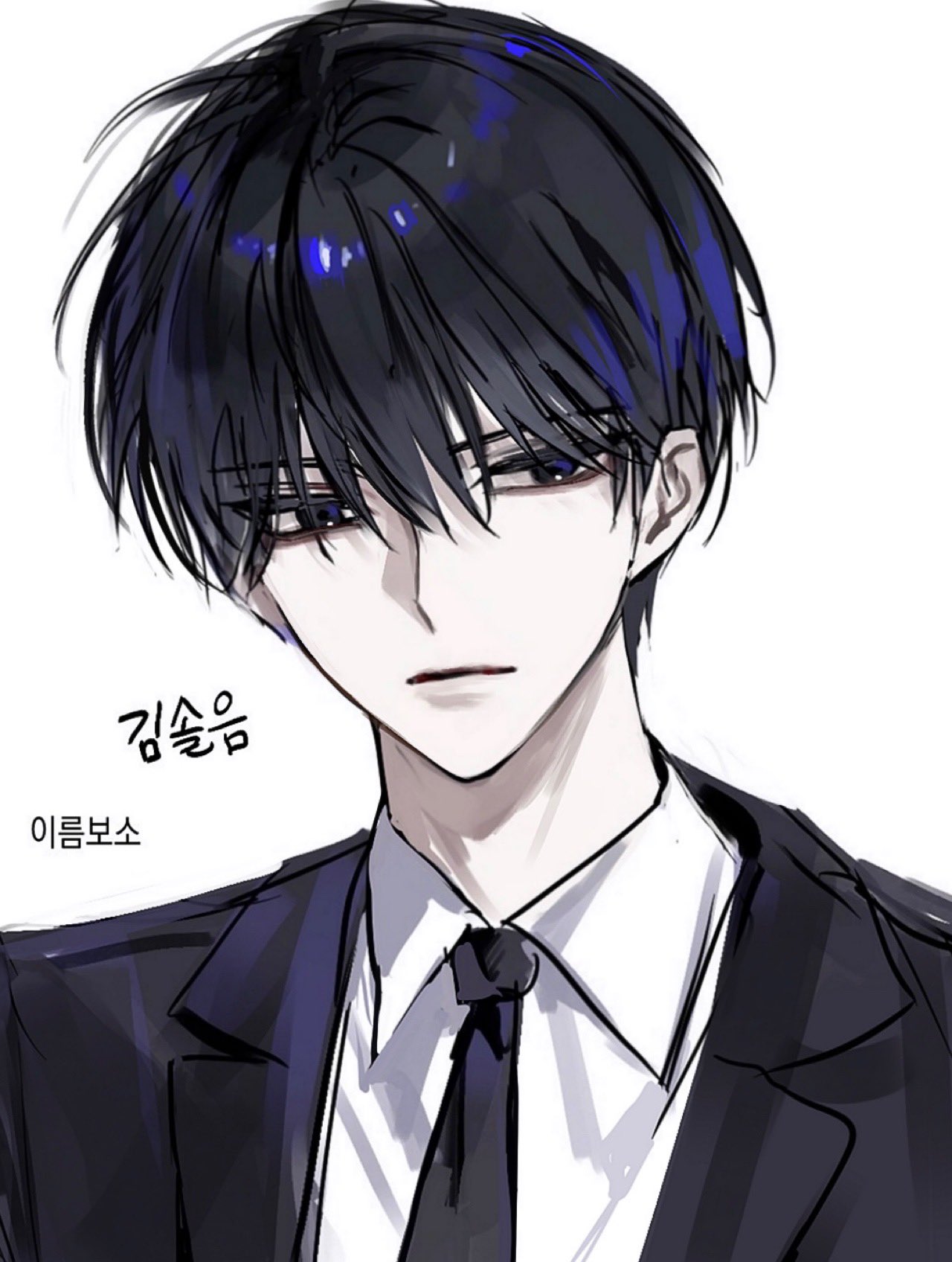 1boy, a197nri79he10ls, black_eyes, black_hair, character_request, copyright_request, highres, korean