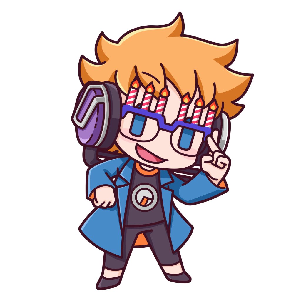 1boy, adjusting_eyewear, anime_coloring, aqua_eyes, artist_request, birthday, black_pants, blonde_hair