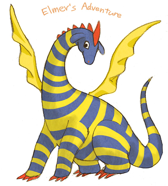 animal_focus, black_eyes, boris_the_dragon, claws, closed_mouth, copyright_name, dragon, full_body