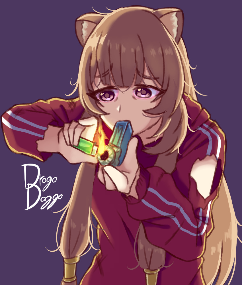 1girl, alternate_costume, animal_ears, artist_name, bags_under_eyes, blunt_bangs, brown_hair, commentary_request