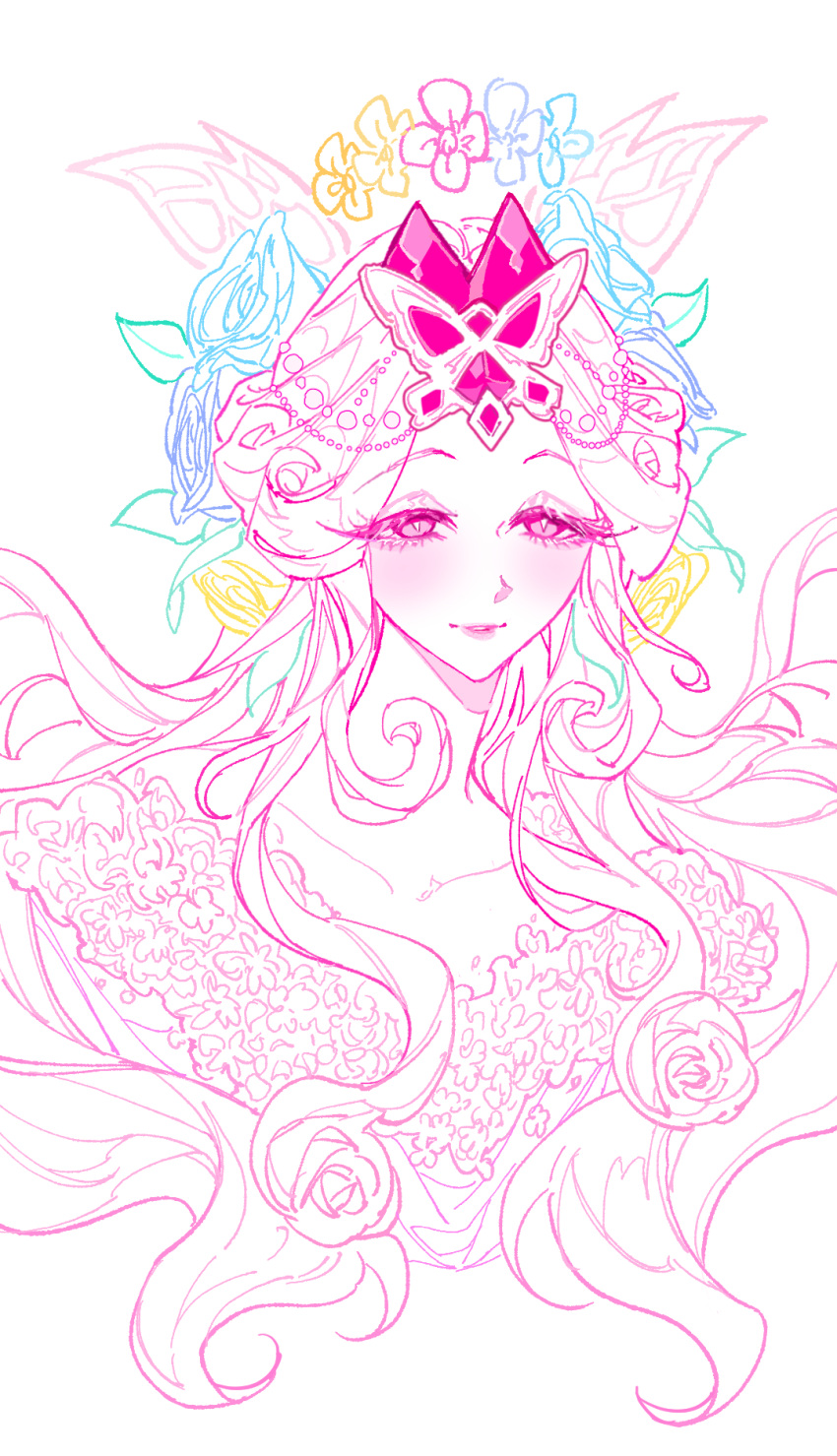 1girl, angel, angel_wings, apqk4553, colored_skin, cookie_run, cookie_run:_kingdom, dress