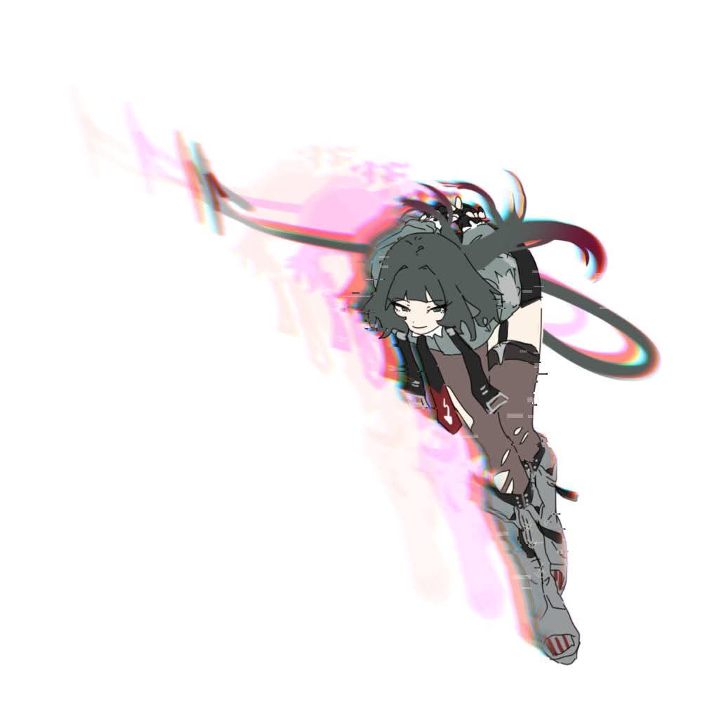 1girl, animal_ears, jane_doe_(zenless_zone_zero), kofucchi, long_hair, mouse_ears, mouse_tail, zenless_zone_zero