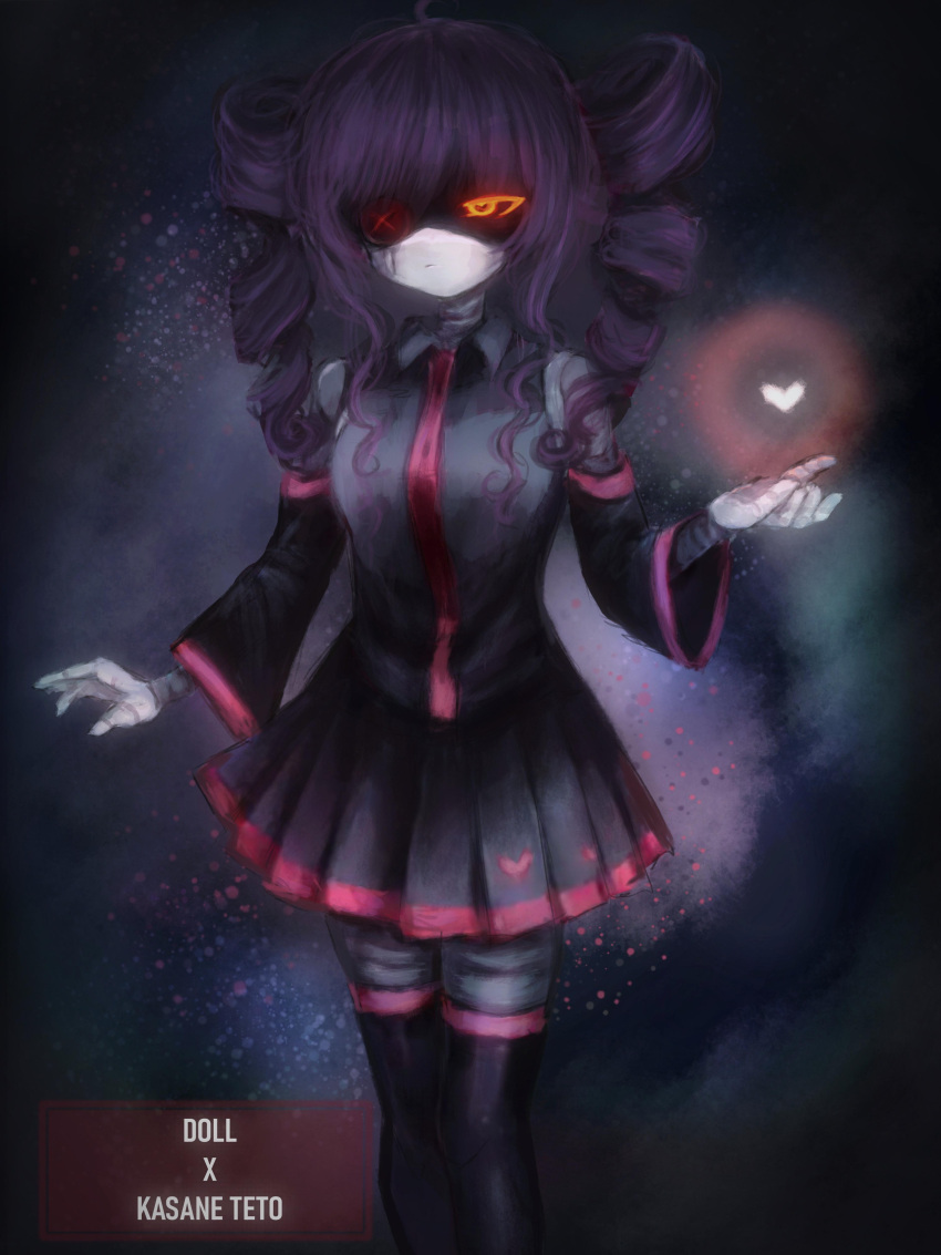 1girl, absurdres, android, closed_mouth, cosplay, doll_(murder_drones), drill_hair, highres