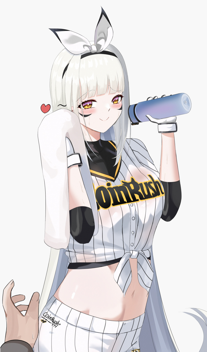 1girl, absurdres, baseball, baseball_uniform, blanc_(nikke), blanc_(no._77_batter)_(nikke), gloves, goddess_of_victory:_nikke
