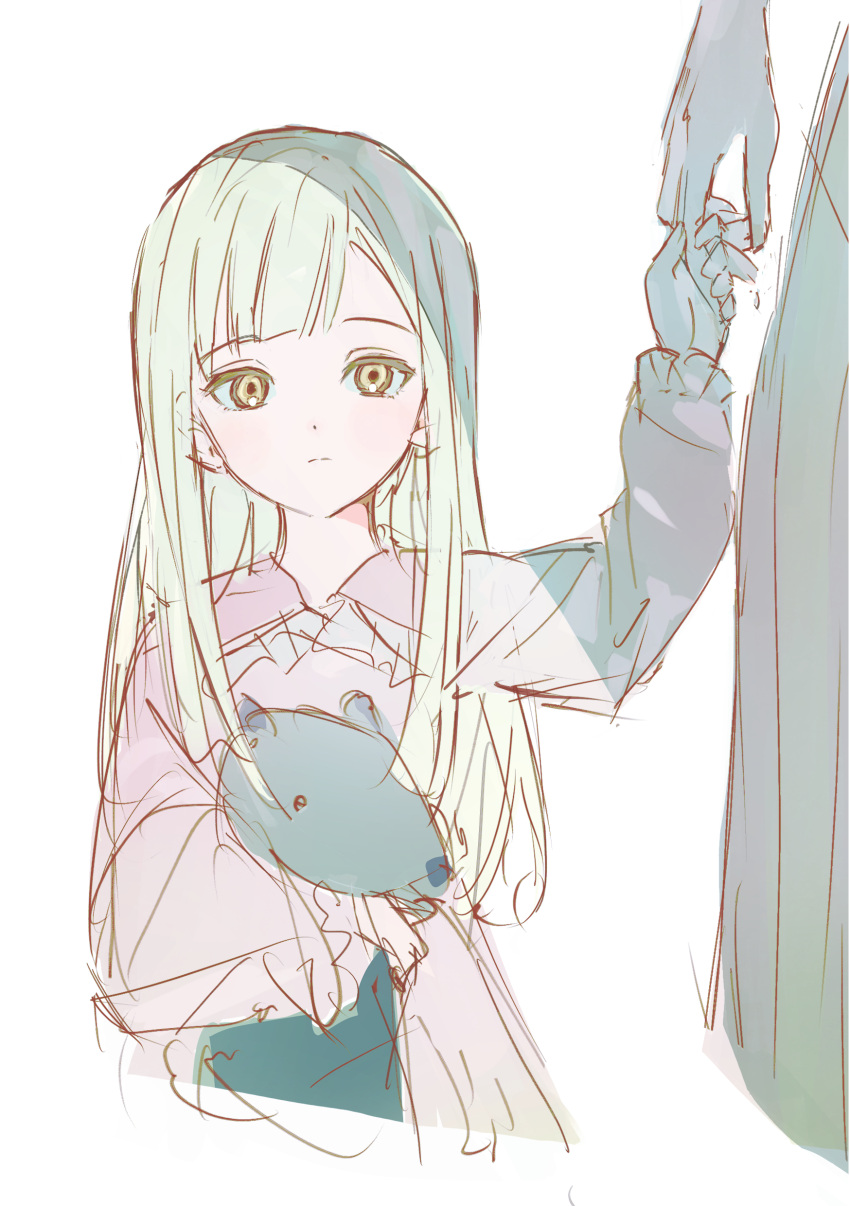 2girls, absurdres, bang_dream!, bang_dream!_it's_mygo!!!!!, brown_long-eared_bat_(kemono_friends), commentary_request, dress, green_hair