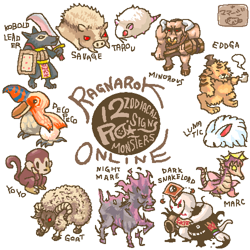 1boy, bird, boar, chibi, chinese_zodiac, commentary_request, copyright_name, creature