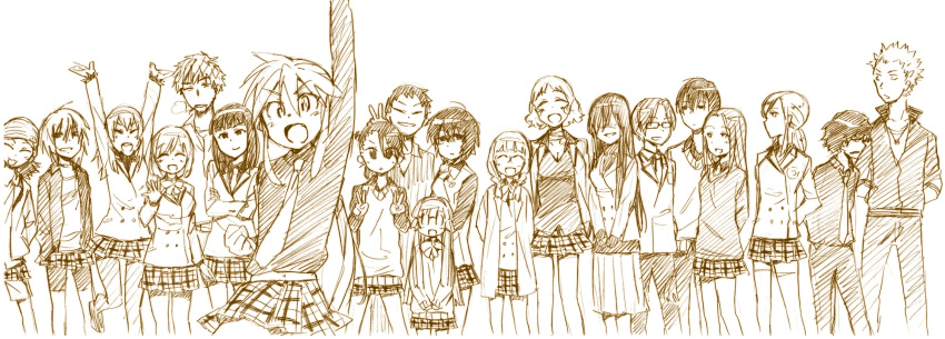 ando_nene, andou_nene, bad_id, edo_kumahiko, everyone, highres, hyakko, iizuka_tatsuki
