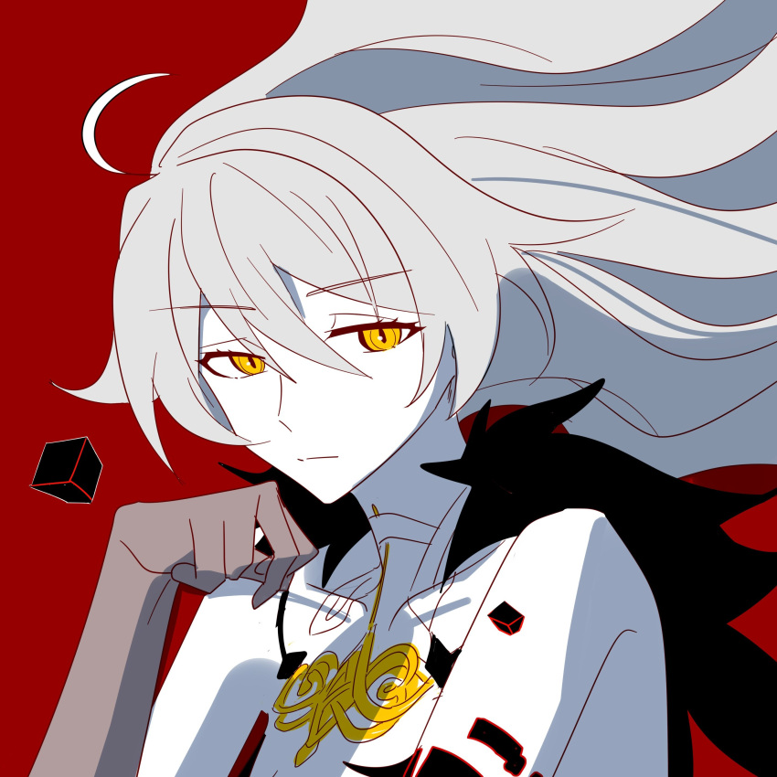 1girl, absurdres, ahoge, bare_shoulders, black_fur, chinese_commentary, closed_mouth, collarbone