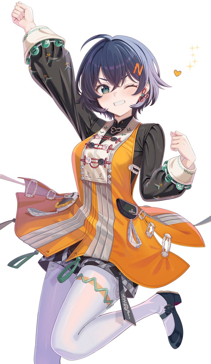 1girl, ahoge, arm_support, belle_(zenless_zone_zero), black_shirt, black_shoes, blue_hair, chinese_clothes