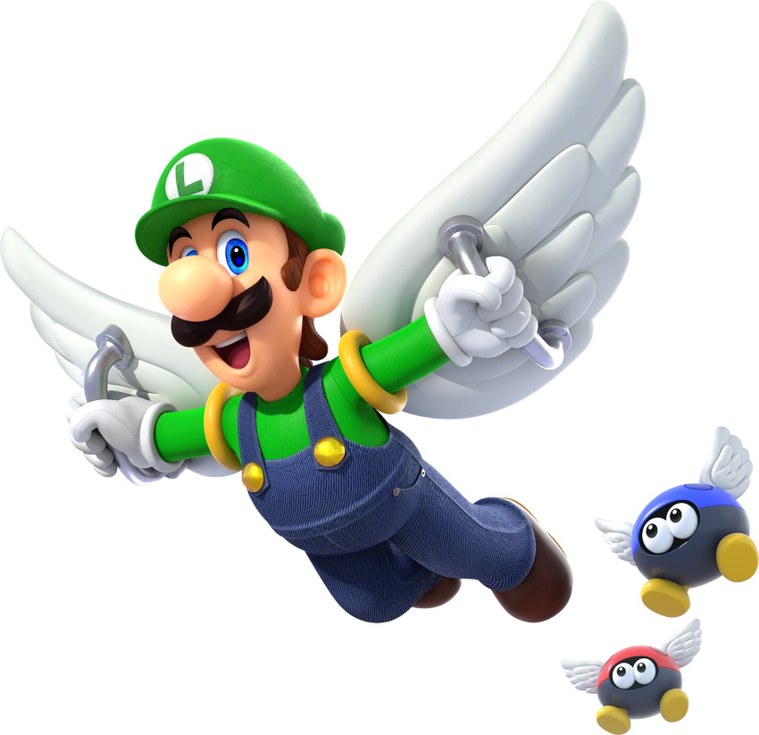 1boy, 3d, blue_eyes, blue_overalls, boots, brown_boots, brown_hair, denim_overalls