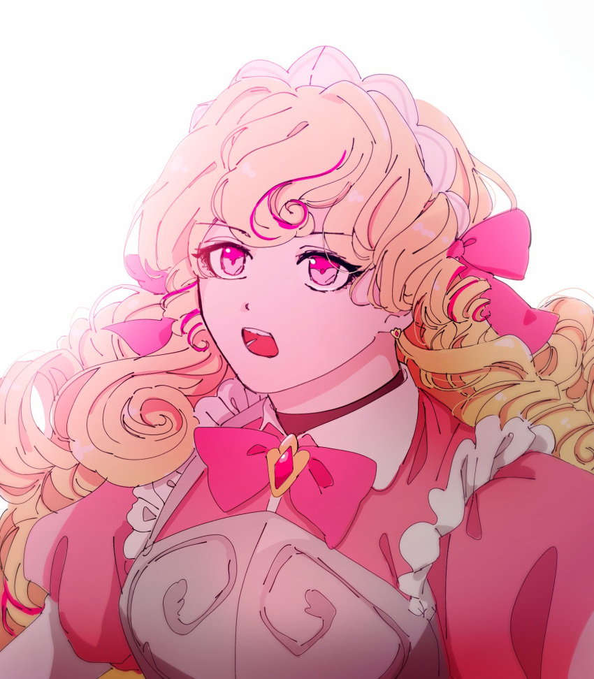 1girl, blonde_hair, buttercream9627, colored_eyelashes, cookie_run, cookie_run:_kingdom, curly_hair, dress