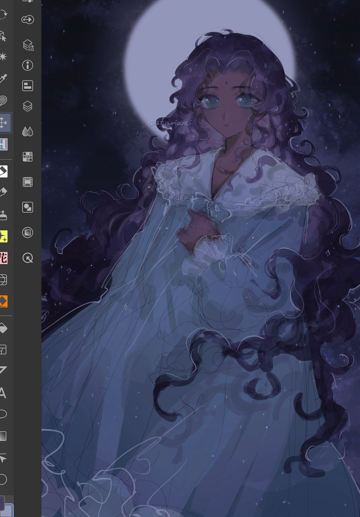 1girl, aqua_dress, art_program_in_frame, bindi, closed_mouth, dark-skinned_female, dark_skin, dress