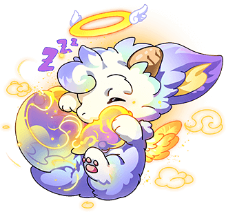 1other, angel, chibikemo, closed_eyes, dragon, dragon_village_(series), dragon_village_collection, feathered_wings