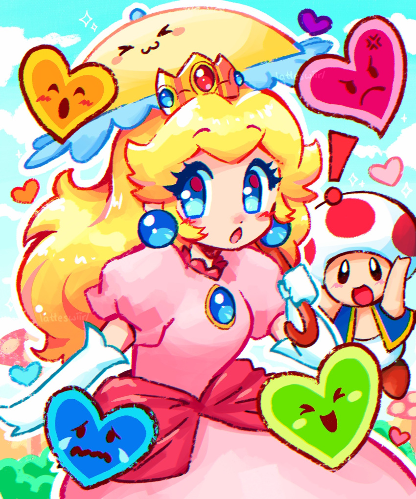 !, >_<, 1boy, 1girl, :3, :d, :o, anger_vein