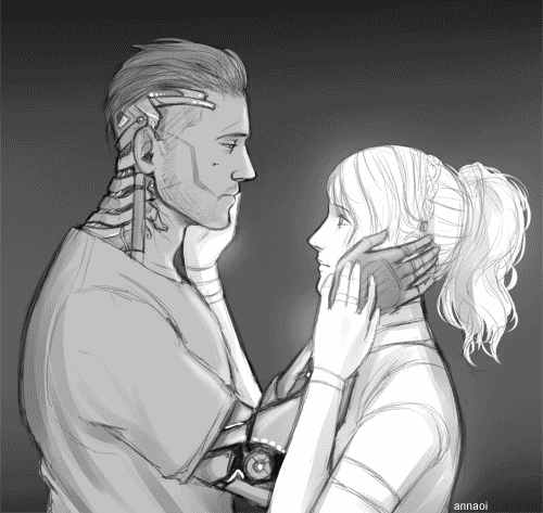 1boy, 1girl, alternate_universe, animated, animated_gif, annaoi, artificial_intelligence, couple