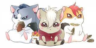 animal, arai_satomi, bicine_(precure), bristol, harryham_harry, hugtto!_precure, jewelry, looking_at_viewer, lowres, miki_shin'ichirou, necklace, noda_junko, non-web_source, pet, precure, seed, sitting