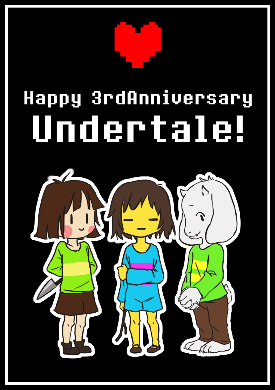 1boy, 2018, 2d, 2others, =_=, ambiguous_gender, animal_ears, anniversary
