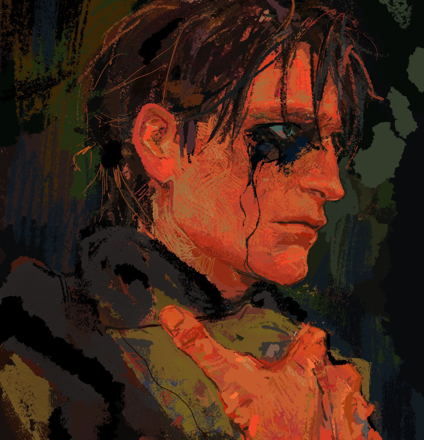 1boy, batman, batman_(series), brown_hair, bruce_wayne, closed_mouth, dc_comics, eye_black