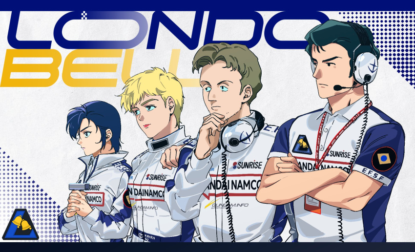 2boys, 2girls, astonaige_medoz, black_hair, blonde_hair, blue_eyes, blue_hair, bright_noa