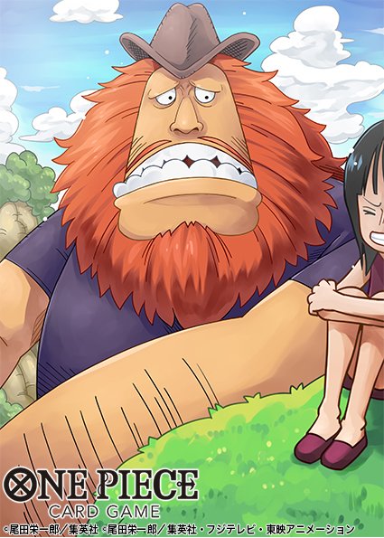 1boy, 1girl, beard, black_hair, clouds, commentary_request, copyright_name, dress