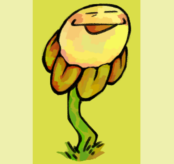 1boy, 2024, 2d, =_=, border, closed_eyes, digital_media, flower
