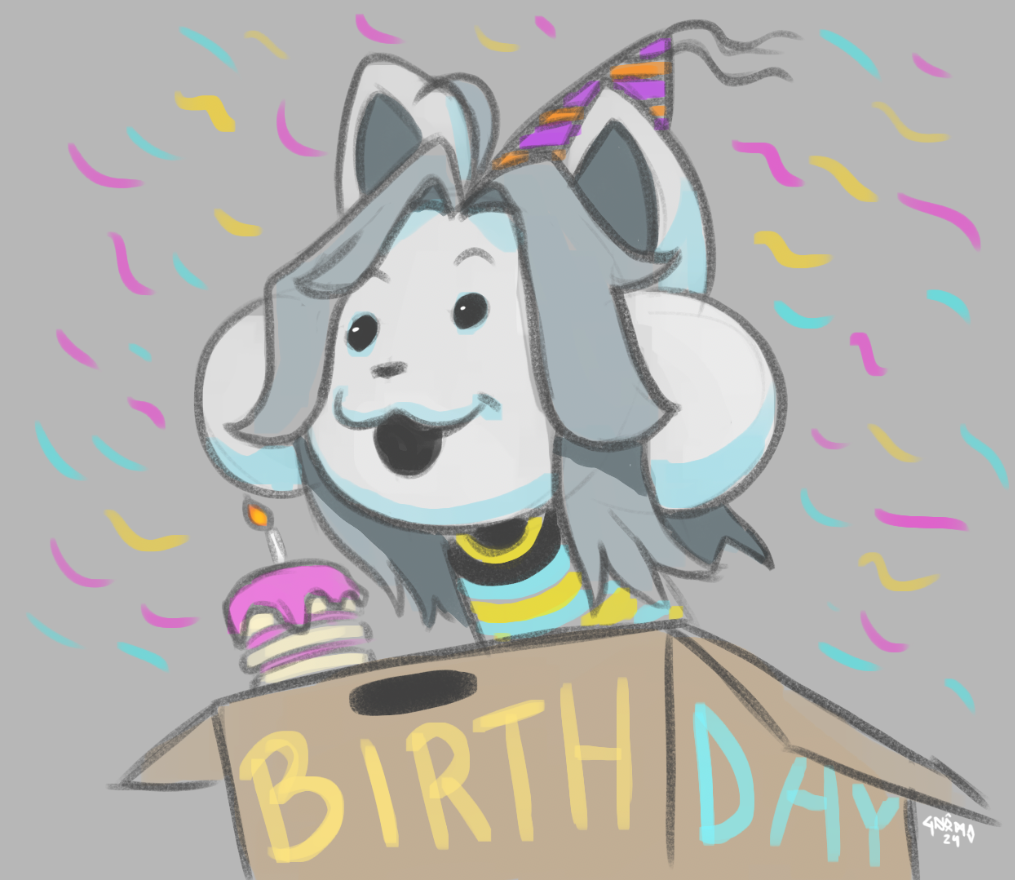 1girl, 2024, 2d, animal, box, cake, candle, creature