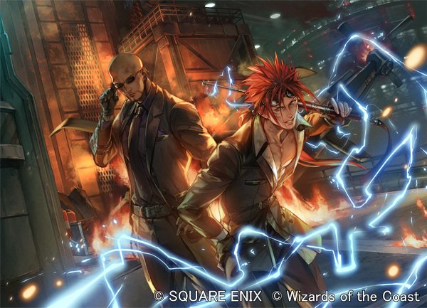 2boys, adjusting_eyewear, bald, baton_(weapon), black_gloves, black_jacket, black_necktie, black_pants