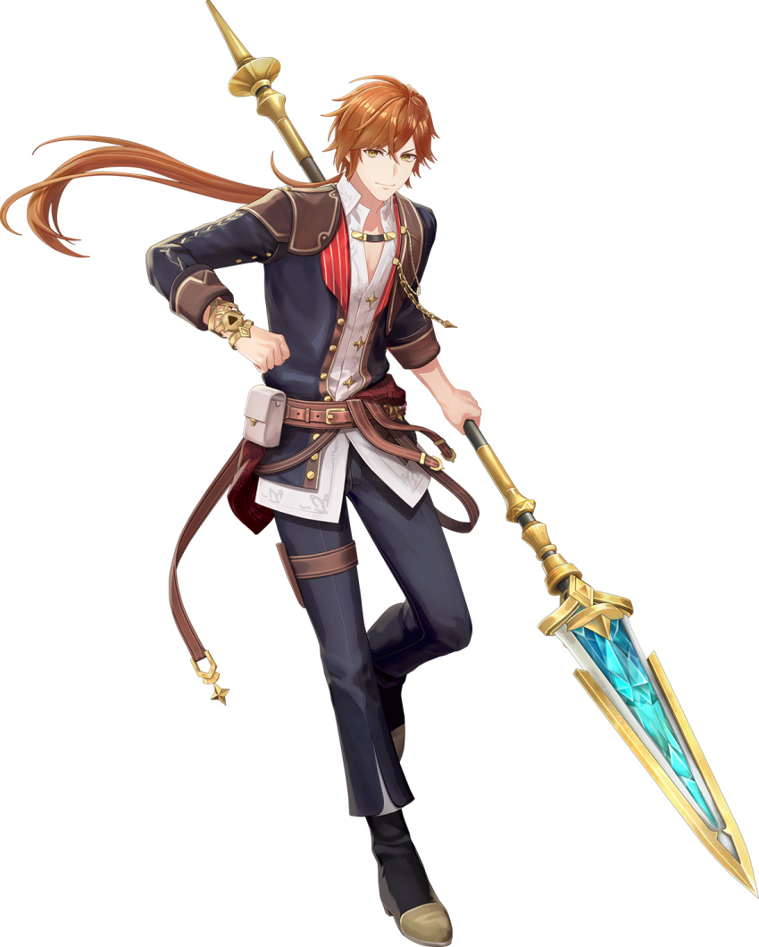 1boy, 3d, atelier_(series), atelier_resleriana, atelier_resleriana:_the_red_alchemist_&amp;_the_white_guardian, black_jacket, black_pants, brown_hair