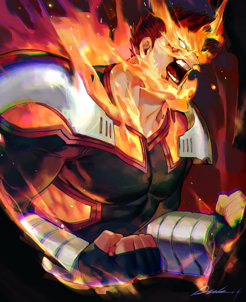1boy, absurdres, blank_eyes, boku_no_hero_academia, commentary, commentary_request, dongzak_o0, endeavor_(boku_no_hero_academia)
