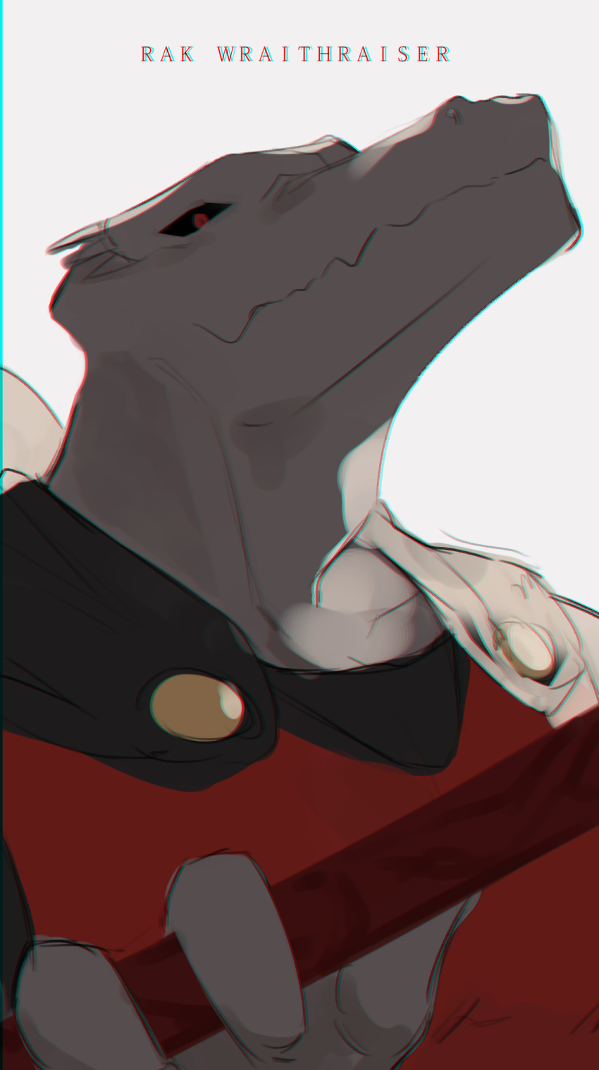 absurdres, black_cape, black_sclera, cape, character_name, colored_sclera, english_text, gyao77