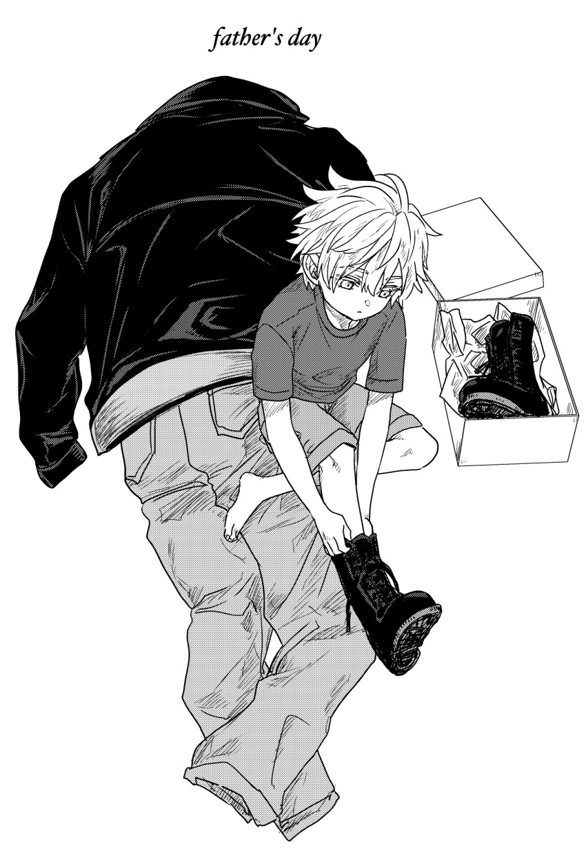 1boy, black_jacket, boots, collared_jacket, daybit_sem_void, fate/grand_order, fate_(series), father's_day