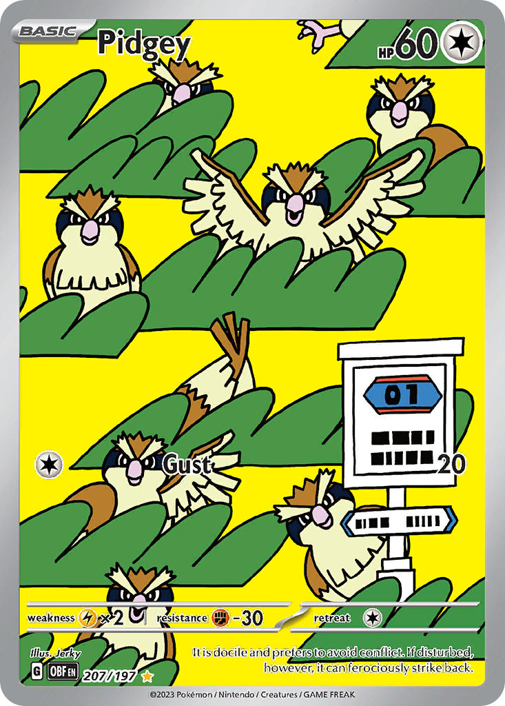animal_focus, artist_name, bananajerky, bird, card_(medium), character_name, closed_mouth, company_name