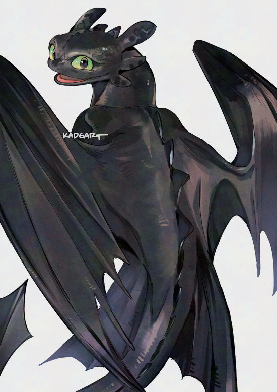 1boy, artist_name, black_scales, dragon, dragon_tail, dragon_wings, english_commentary, from_behind