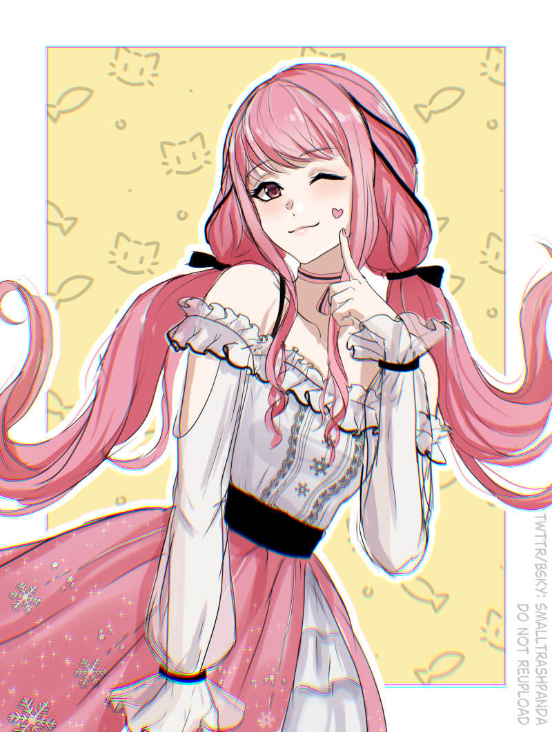 1girl, animal_background, arm_cutout, artist_name, aya_(smalltrashpanda), bare_shoulders, belt, black_belt