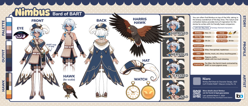 1boy, artist_name, bay_area_rapid_transit, belt, bird, black_pants, blue_hair, boots