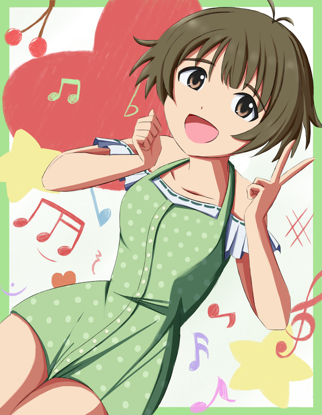 bad_id, brown_eyes, brown_hair, crossdressinging, idolmaster, idolmaster_dearly_stars, kokuha, short_hair